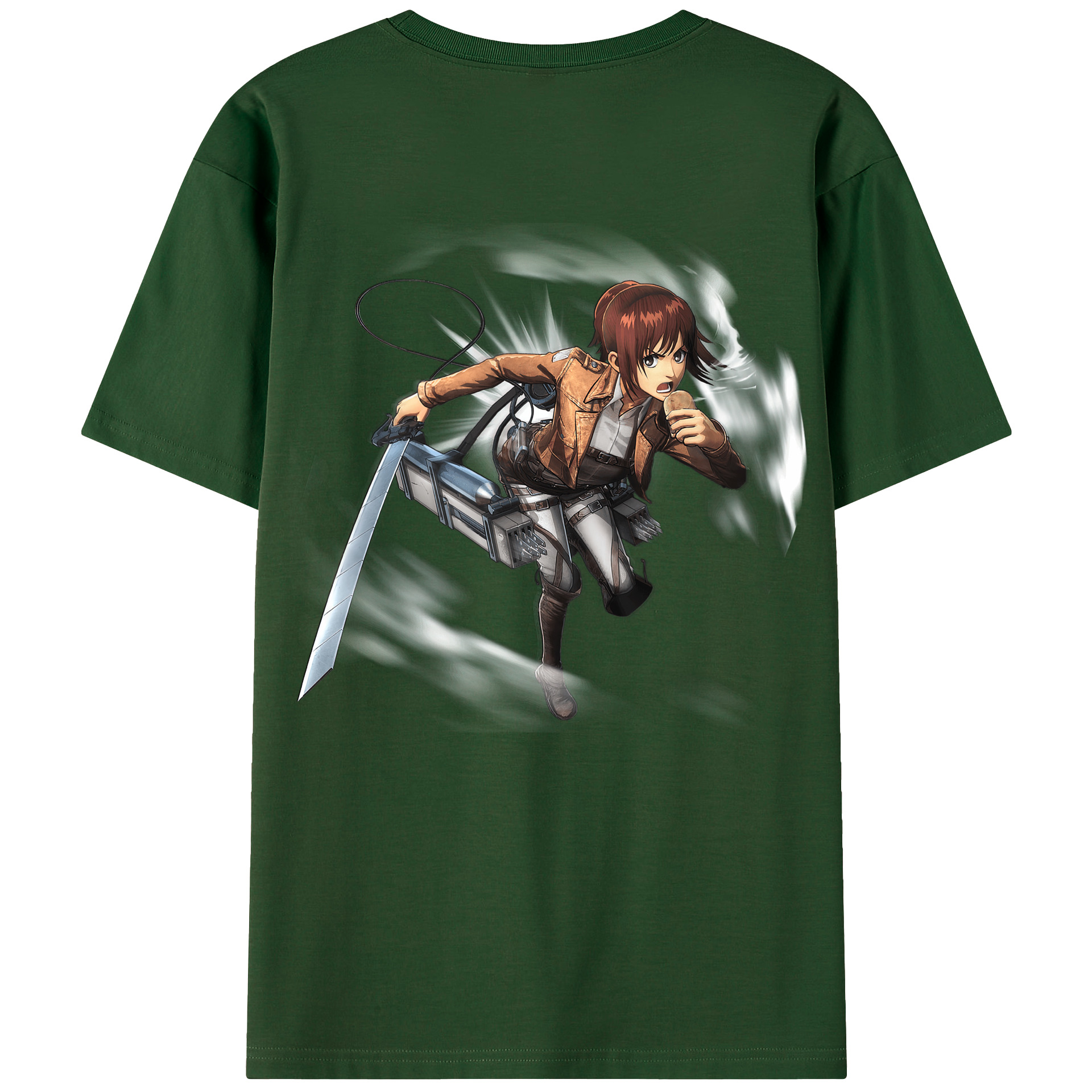 （画像用） 進撃の巨人 サシャ·ブラウス Attack on Titan Sasha Blaus 綿100％半袖Tシャツ（背面プリント）